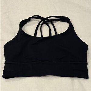 Lululemon Athletica Black Strappy Sports Bra size 6